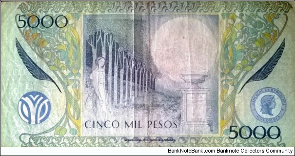 Banknote from Colombia year 2009