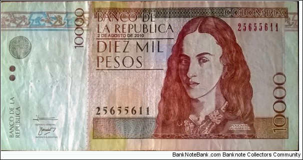 10000 Pesos Banknote