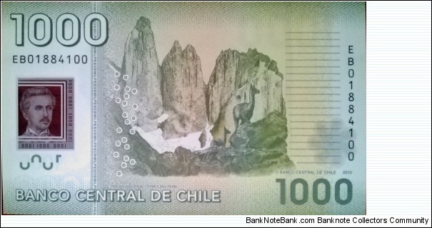 Banknote from Chile year 2010