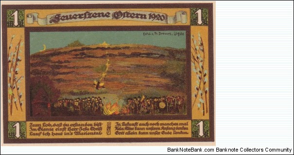 Banknote from Germany year 1921