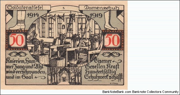 Banknote from Germany year 1921