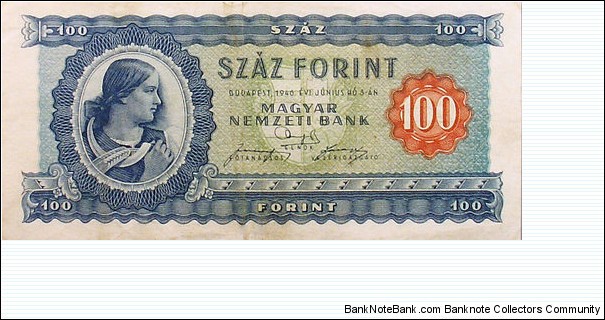 100 Forint
 Banknote
