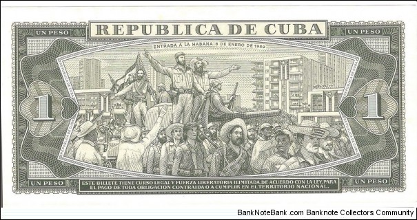 Banknote from Cuba year 1965