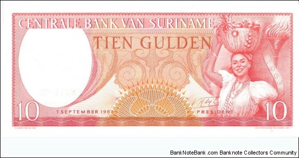 10 Guldens(1963) Banknote
