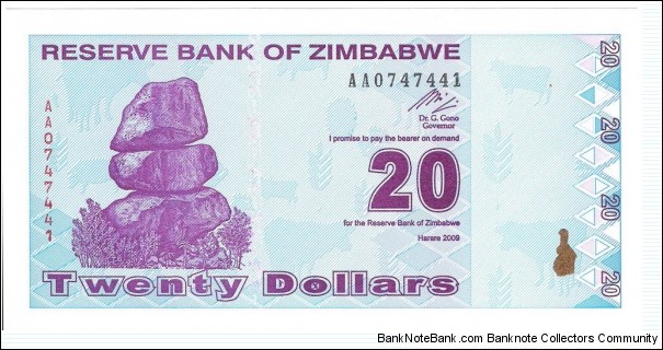 20 Dollars Banknote