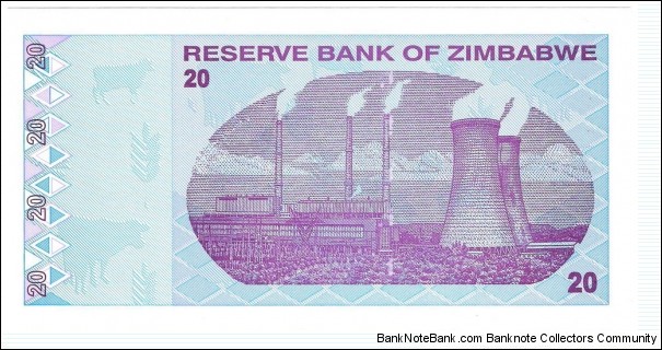 Banknote from Zimbabwe year 2009