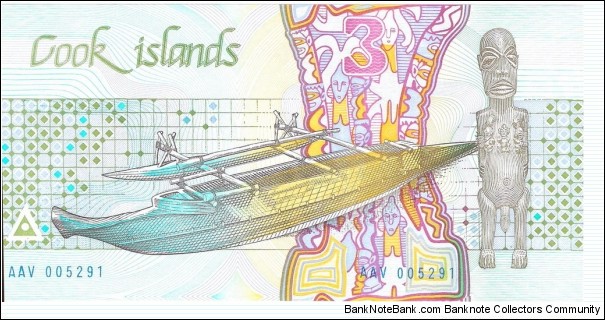 Banknote from Cook Islands year 1987