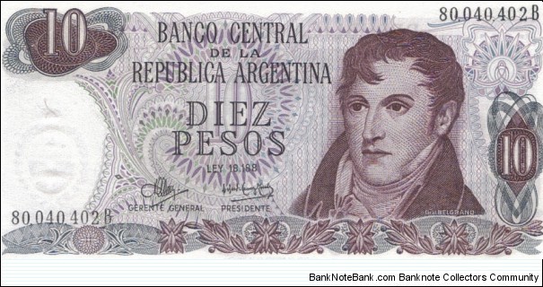 10 Pesos Banknote