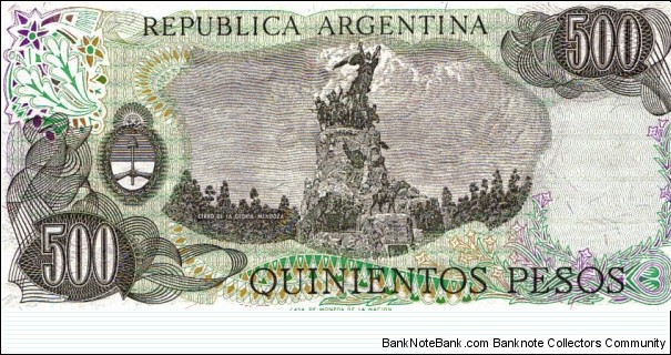 Banknote from Argentina year 1980