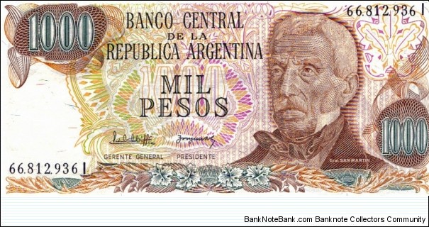 1000 Pesos Banknote