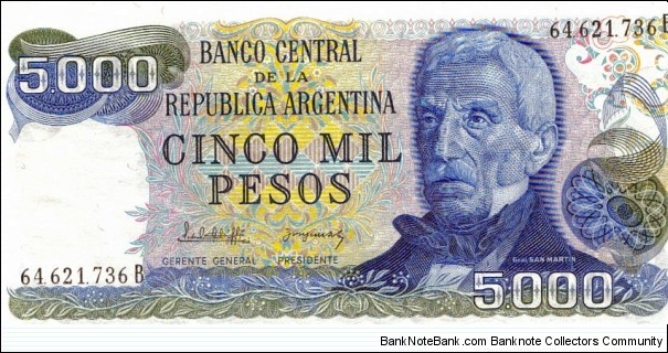 5000 Pesos Banknote