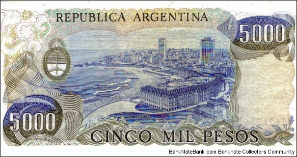 Banknote from Argentina year 1980