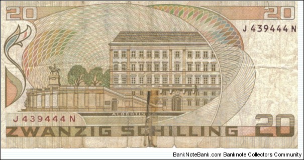 Banknote from Austria year 1985