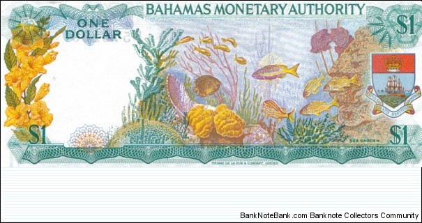 Banknote from Bahamas year 1968