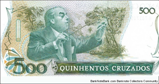 Banknote from Brazil year 1987