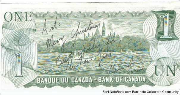 Banknote from Canada year 1973