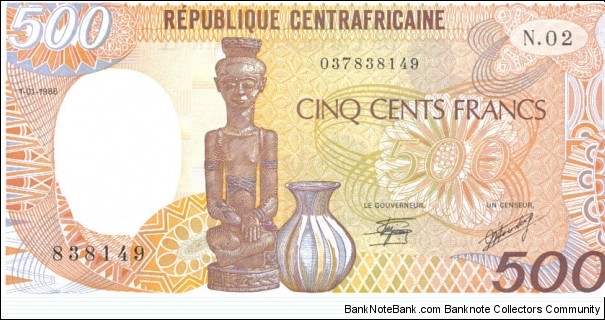 500 Francs Banknote