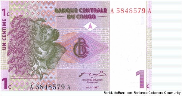 1 Centime Banknote