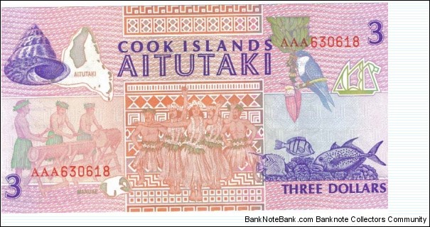 Banknote from Cook Islands year 1992