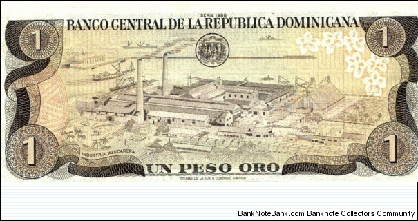 Banknote from Dominican Republic year 1988