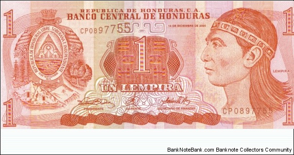 1 Lempira Banknote