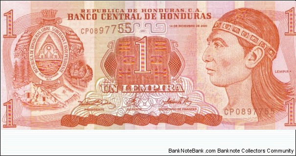 1 Lempira Banknote