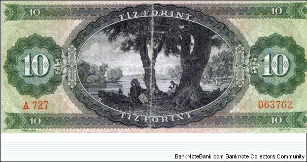 Banknote from Hungary year 1969