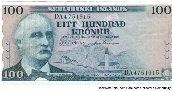 100 Kronur Banknote