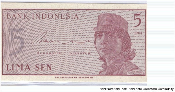 5 Sen Banknote