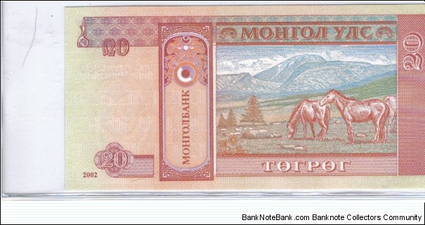 Banknote from Mongolia year 1993