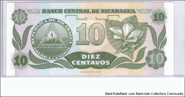 Banknote from Nicaragua year 1991