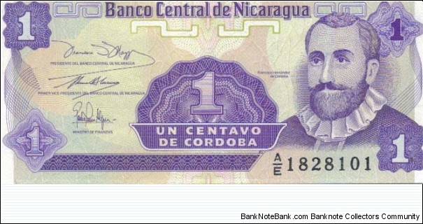 1 Centavo Banknote