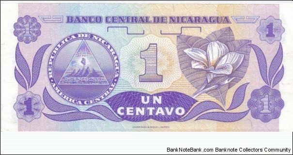 Banknote from Nicaragua year 1991