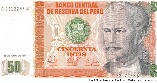 50 Intis Banknote