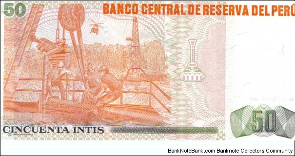 Banknote from Peru year 1987