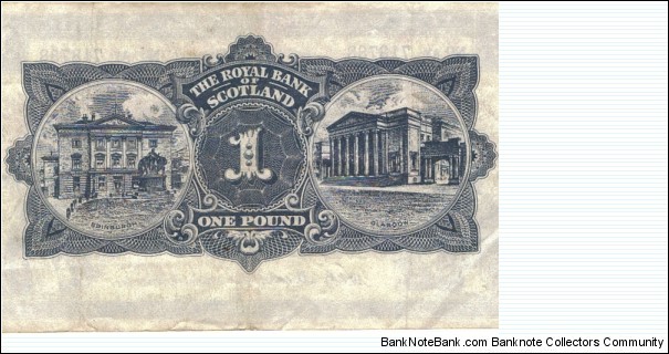 Banknote from Scotland year 1960