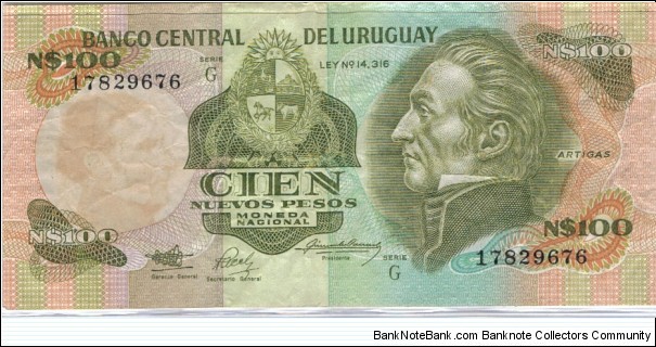 100 New Pesos - Series G Banknote