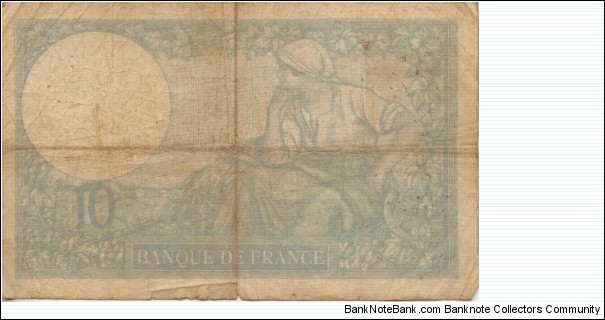 Banknote from France year 1939