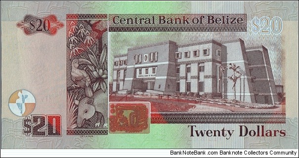 Banknote from Belize year 2012