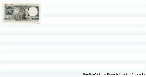 Banknote from Spain year 1954