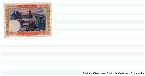 Banknote from Spain year 1931