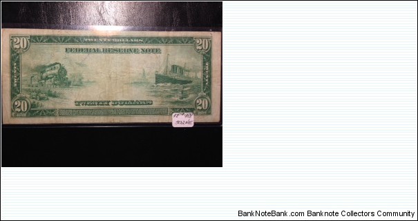 Banknote from USA year 1914