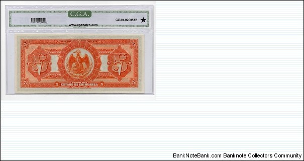 Banknote from Mexico year 1913