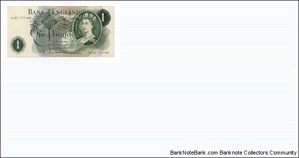 1 Pound Bank of England Banknote