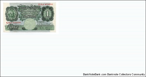 1 Pound Bank of England Banknote