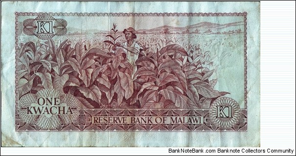 Banknote from Malawi year 1975