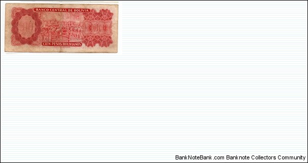 Banknote from Bolivia year 1962