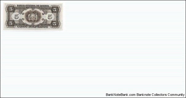 Banknote from Bolivia year 1945