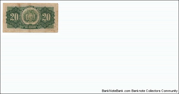 Banknote from Bolivia year 1928