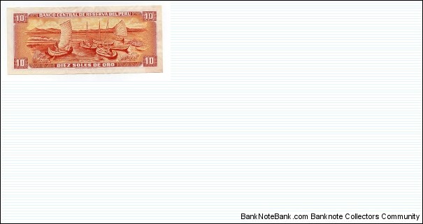 Banknote from Peru year 1976